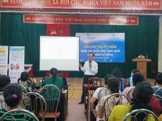 Tăng cường truyền thông cộng đồng về đồ uống có đường – Vì sức khỏe phụ nữ và gia đình Việt