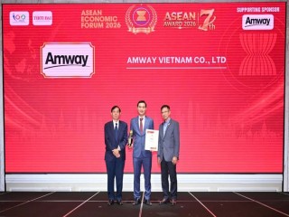 Amway Việt Nam được vinh danh Top 5 doanh nghiệp tiêu biểu ASEAN và Top 5 thương hiệu/sản phẩm nổi tiếng ASEAN 2026