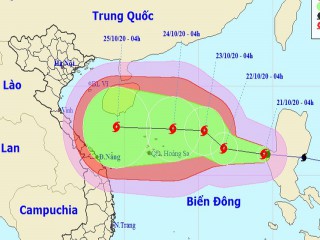 Bão Saudel vào biển Đông