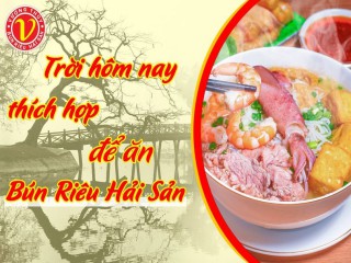 Bún riêu hải sản Vương Thủy thơm ngon đúng vị