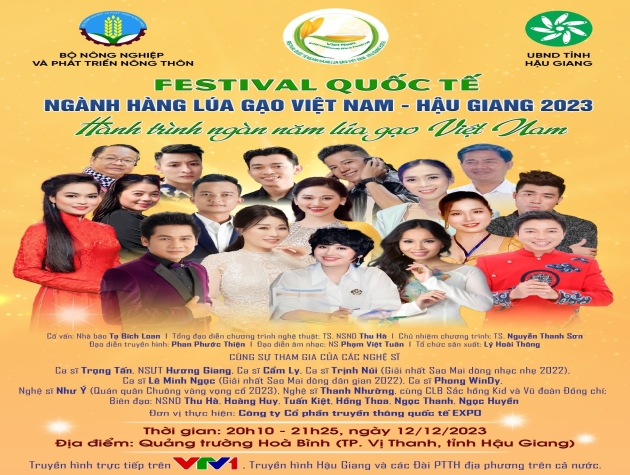 TS.NSND Thu Hà làm Tổng đạo diễn Chương trình Nghệ thuật chào mừng Festival Quốc tế ngành hàng lúa gạo Việt Nam - Hậu Giang 2023